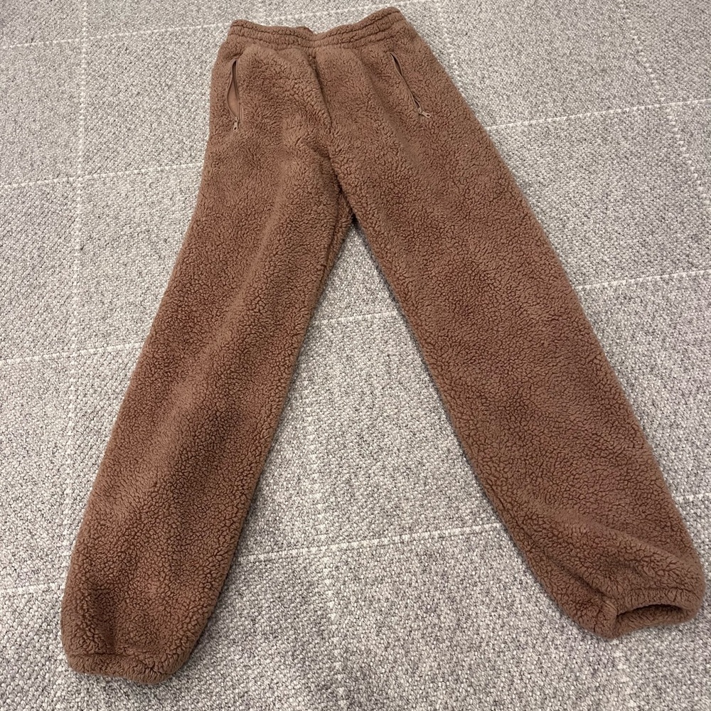 Aerie Brown Fleece Pants